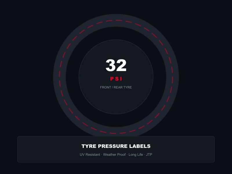 Tyre Pressure Labels